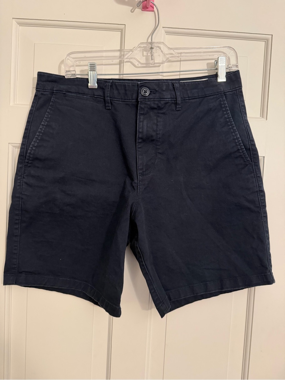 GAP Essential Khaki Short Navy Waist 30" 8" Inseam Preppy Coastal Summer